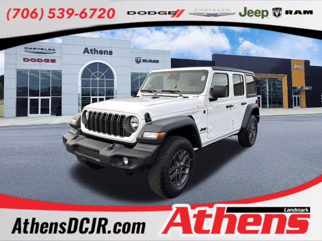 2026 Bright White Clearcoat Jeep Wrangler Sport S 4X4 Convertible