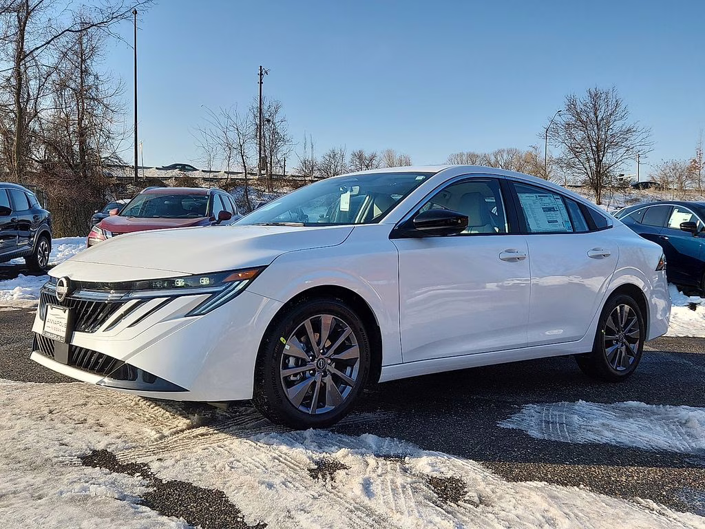 2026 Aspen White Tricoat Nissan Sentra SL FWD Sedan