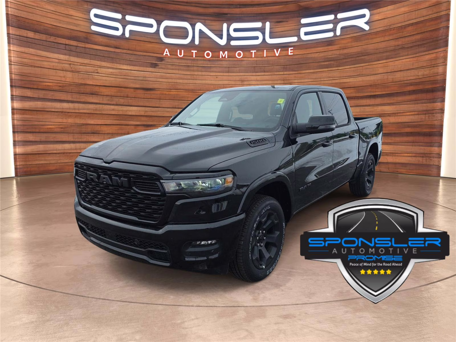 2026 Diamond Black Crystal Pearlcoat Ram 1500 Big Horn 4X4 Truck