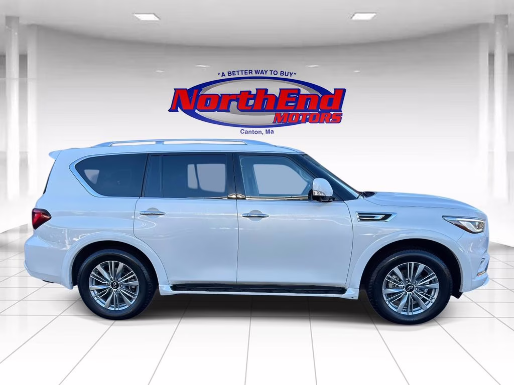 2024 Moonstone White INFINITI QX80 LUXE 4X4 SUV