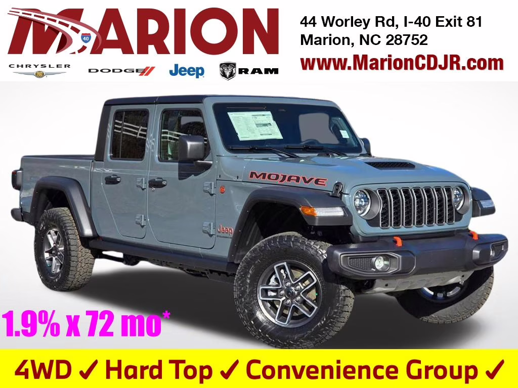 2026 Anvil Clearcoat Jeep Gladiator Mojave 4X4 Truck