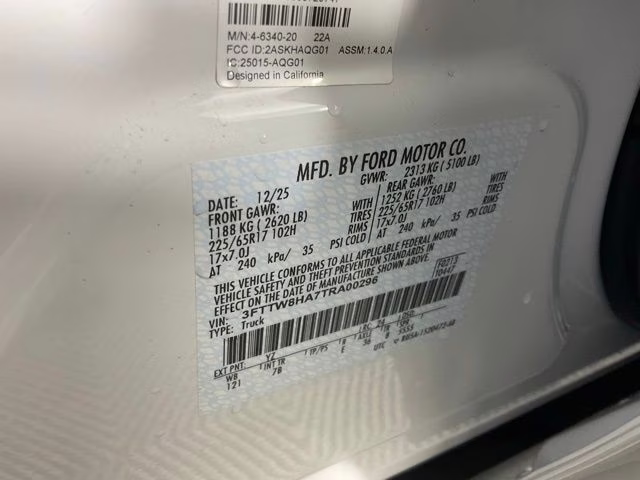 2026 Oxford White Ford Maverick XLT FWD Truck