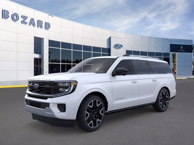 2026 Star White Metallic Tri-Coat Ford Expedition Max Platinum 4X4 SUV