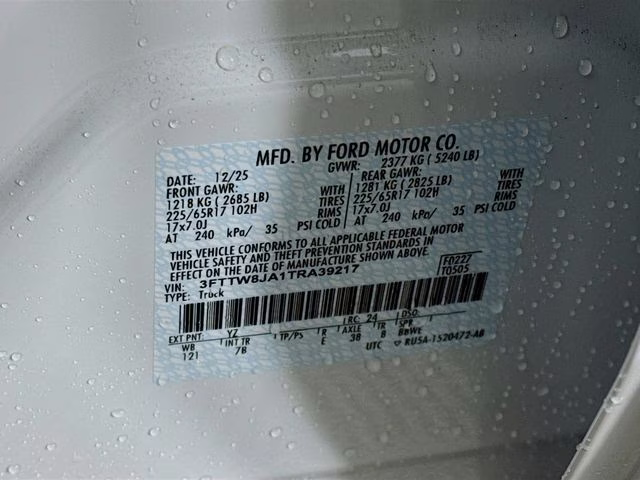 2026 Oxford White Ford Maverick XLT AWD Truck