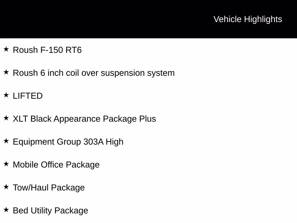 2025 Silver Metallic Ford F-150 Roush F-150 RT6 4X4 Truck