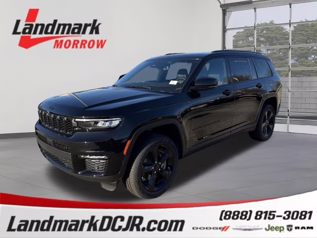 2025 Diamond Black Crystal Pearlcoat Jeep Grand Cherokee L Limited 4X4 SUV