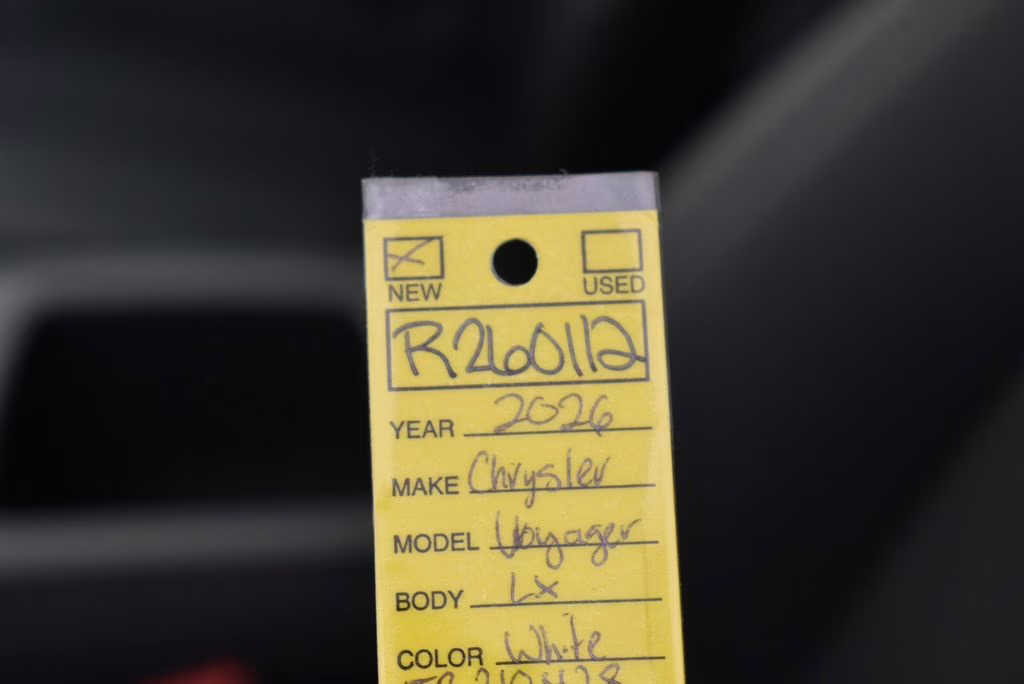 2026 Bright White Clearcoat Chrysler Voyager LX FWD Van
