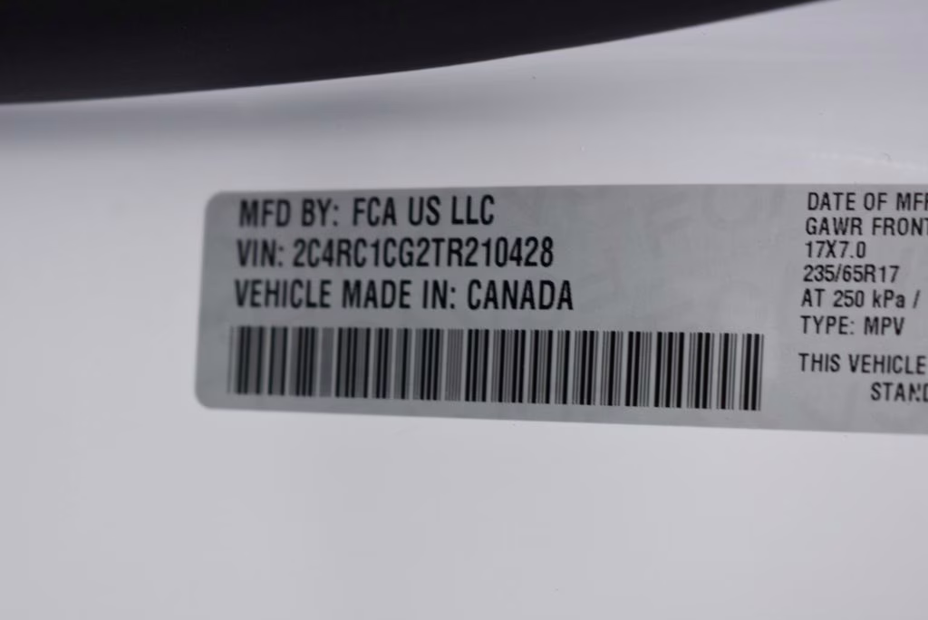 2026 Bright White Clearcoat Chrysler Voyager LX FWD Van