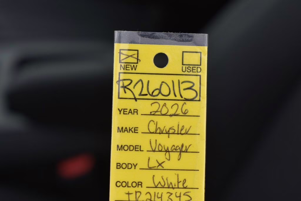 2026 Bright White Clearcoat Chrysler Voyager LX FWD Van