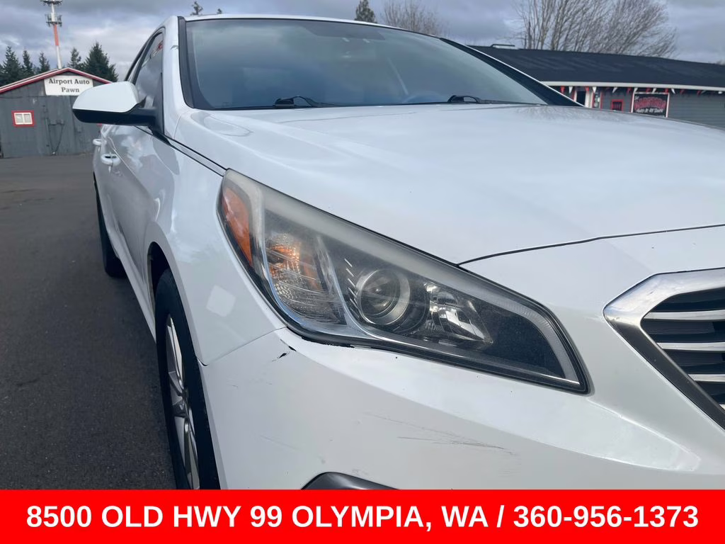 2017 Quartz White Pearl Hyundai Sonata Base FWD Sedan