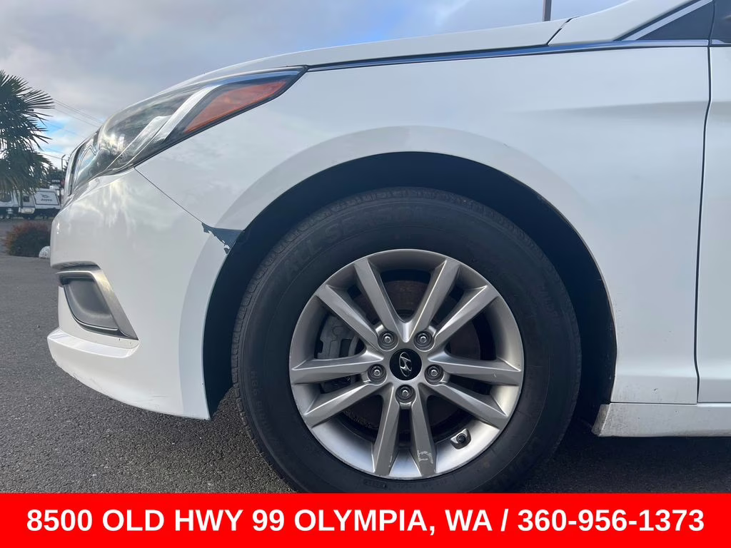 2017 Quartz White Pearl Hyundai Sonata Base FWD Sedan