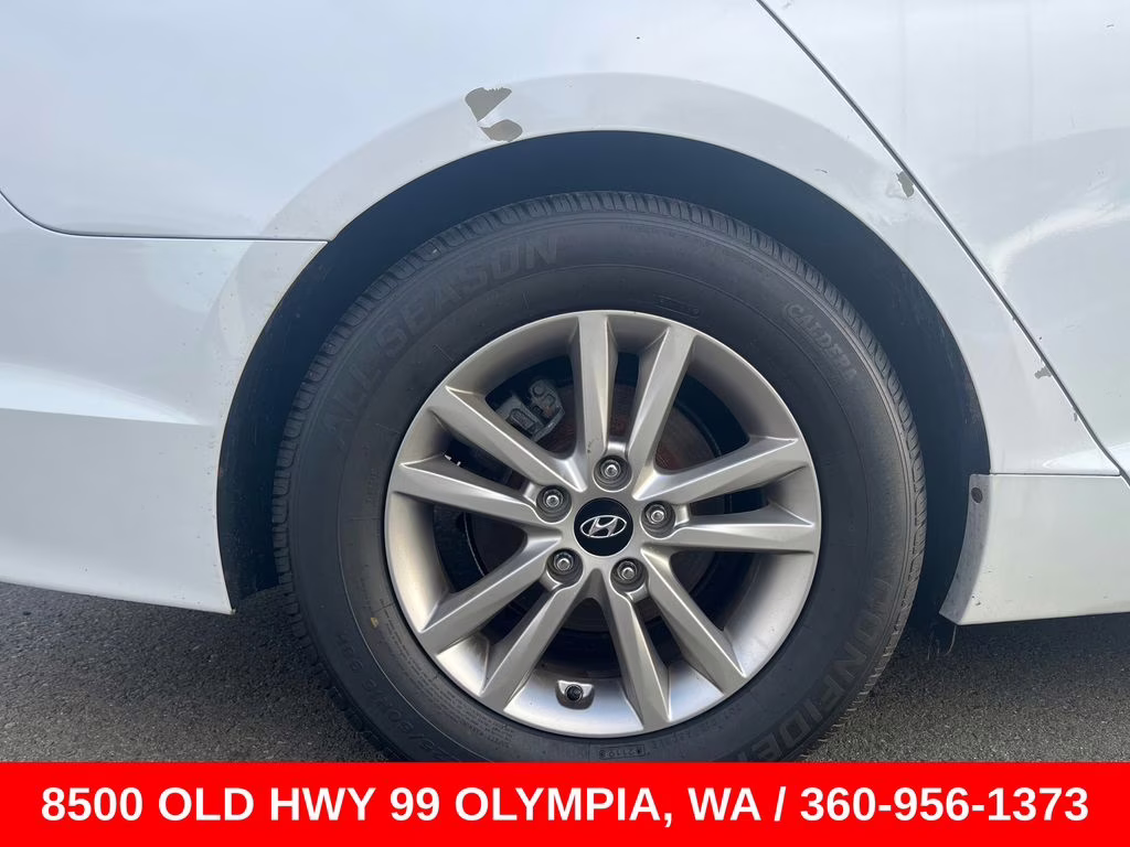 2017 Quartz White Pearl Hyundai Sonata Base FWD Sedan