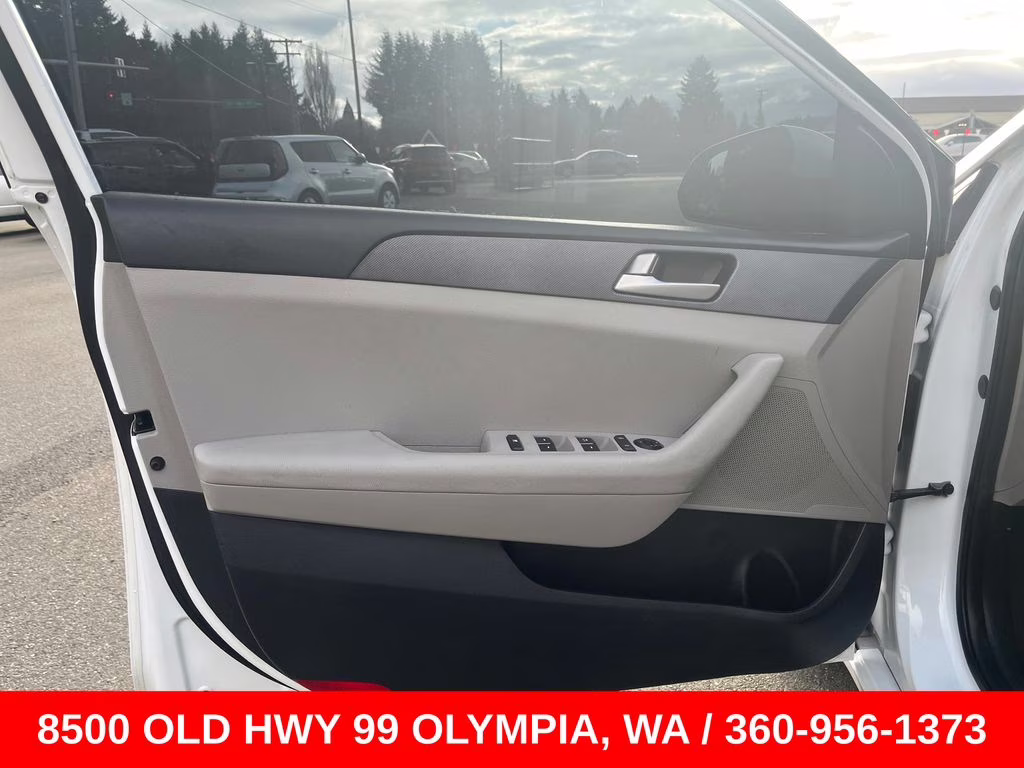 2017 Quartz White Pearl Hyundai Sonata Base FWD Sedan