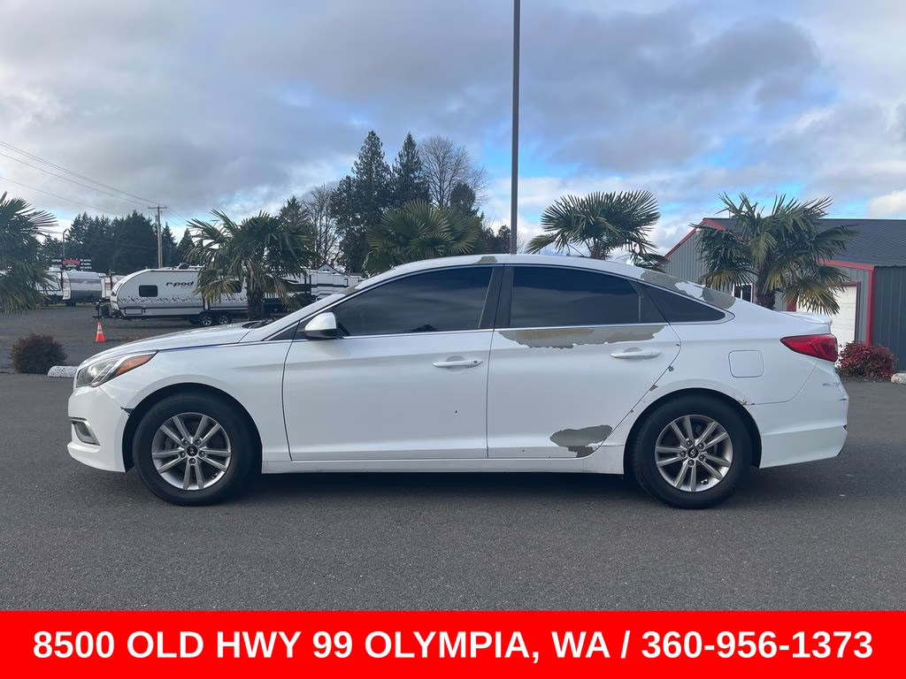 2017 Quartz White Pearl Hyundai Sonata Base FWD Sedan