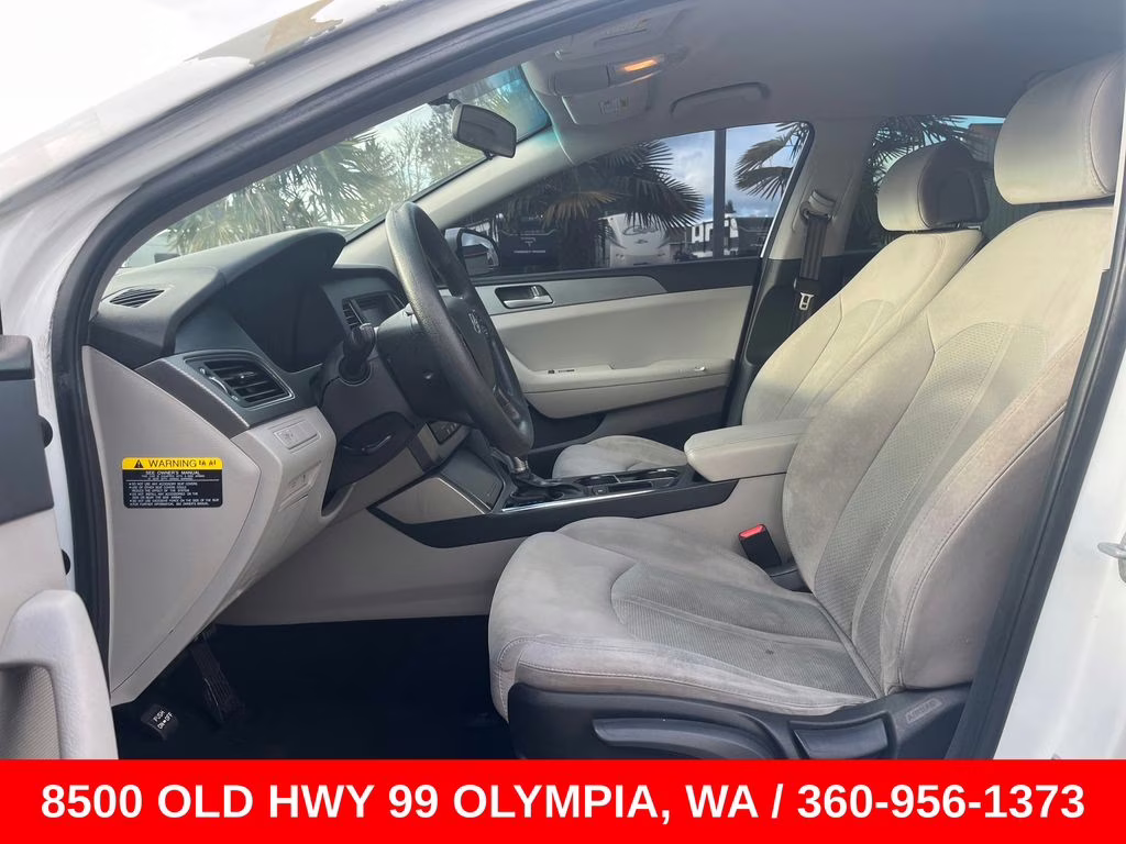 2017 Quartz White Pearl Hyundai Sonata Base FWD Sedan