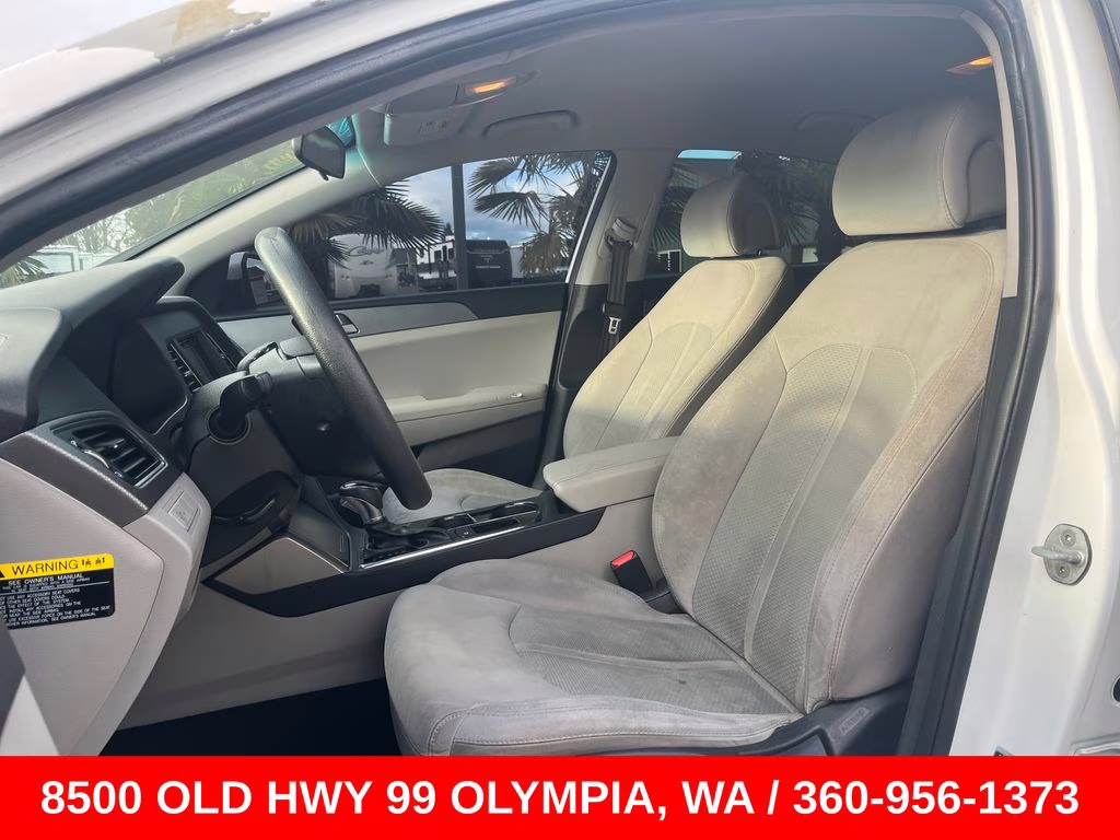 2017 Quartz White Pearl Hyundai Sonata Base FWD Sedan