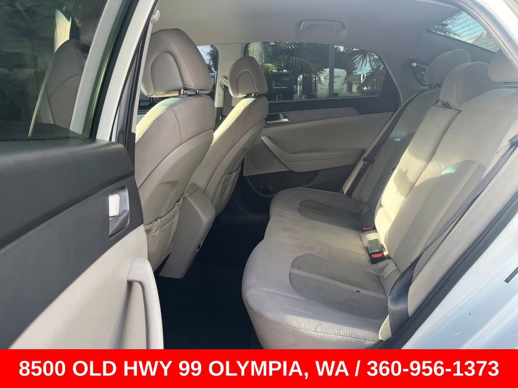 2017 Quartz White Pearl Hyundai Sonata Base FWD Sedan