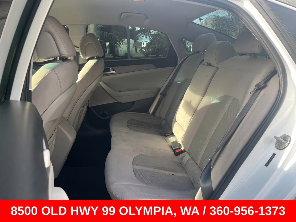 2017 Quartz White Pearl Hyundai Sonata Base FWD Sedan