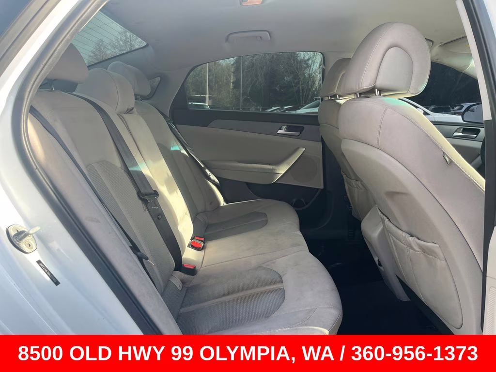 2017 Quartz White Pearl Hyundai Sonata Base FWD Sedan