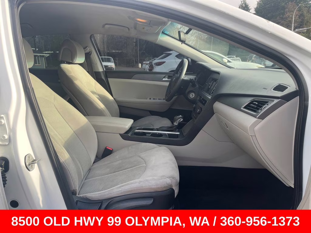 2017 Quartz White Pearl Hyundai Sonata Base FWD Sedan