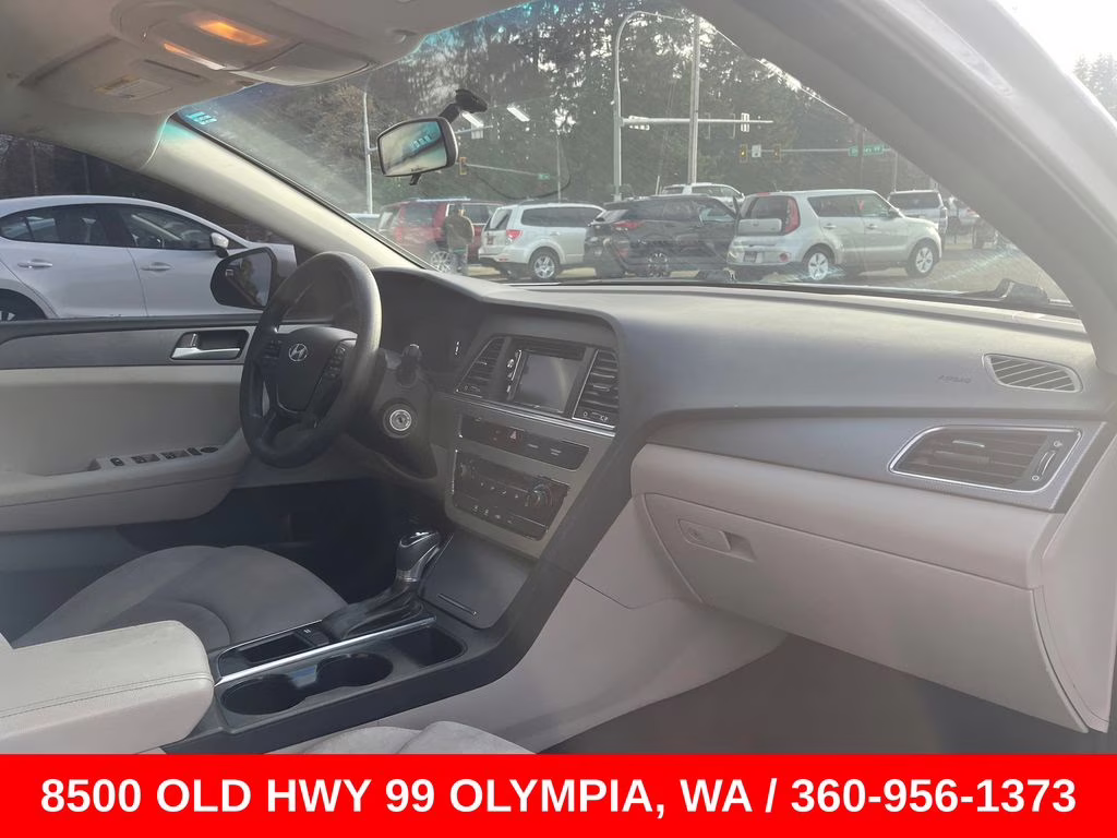 2017 Quartz White Pearl Hyundai Sonata Base FWD Sedan