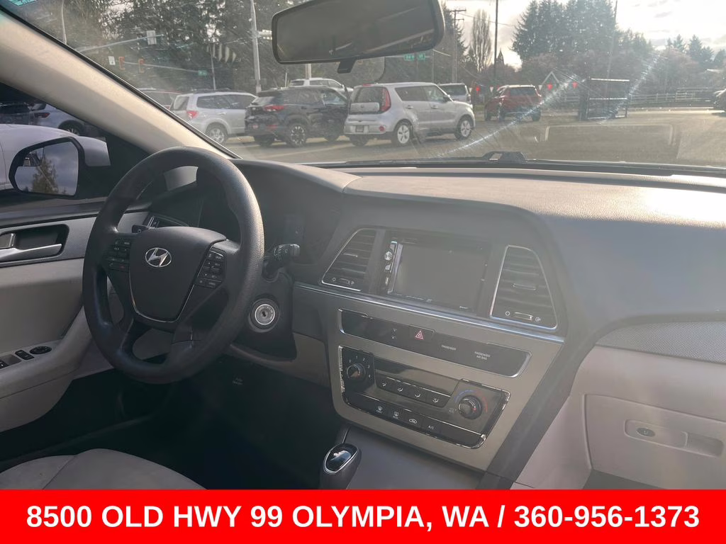 2017 Quartz White Pearl Hyundai Sonata Base FWD Sedan