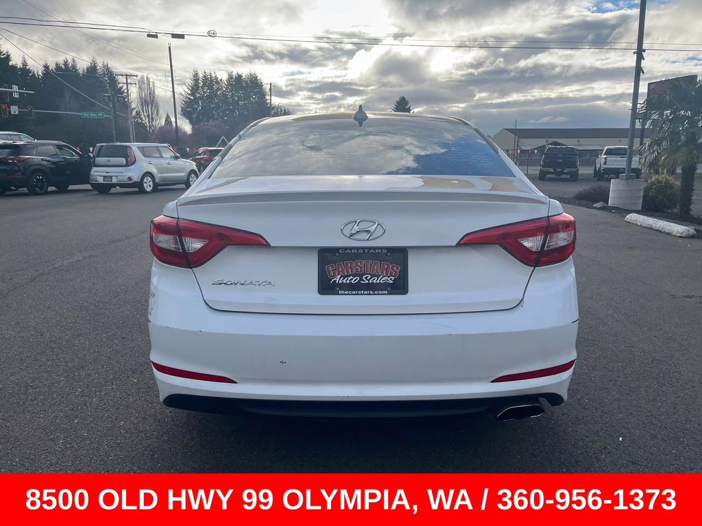 2017 Quartz White Pearl Hyundai Sonata Base FWD Sedan