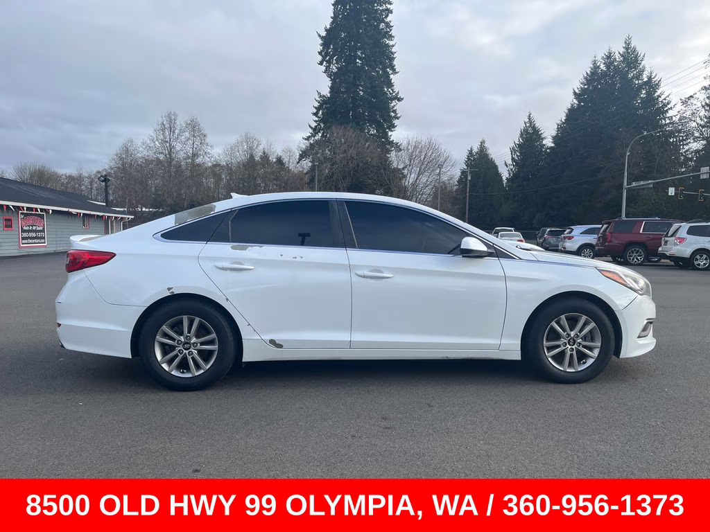 2017 Quartz White Pearl Hyundai Sonata Base FWD Sedan