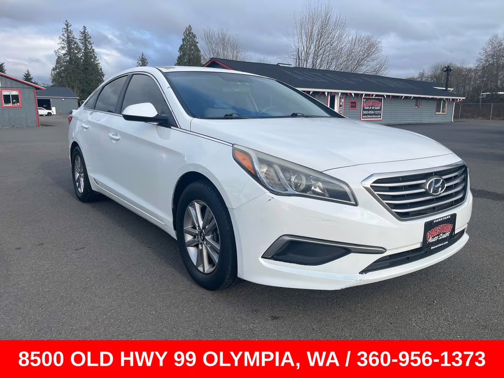 2017 Quartz White Pearl Hyundai Sonata Base FWD Sedan