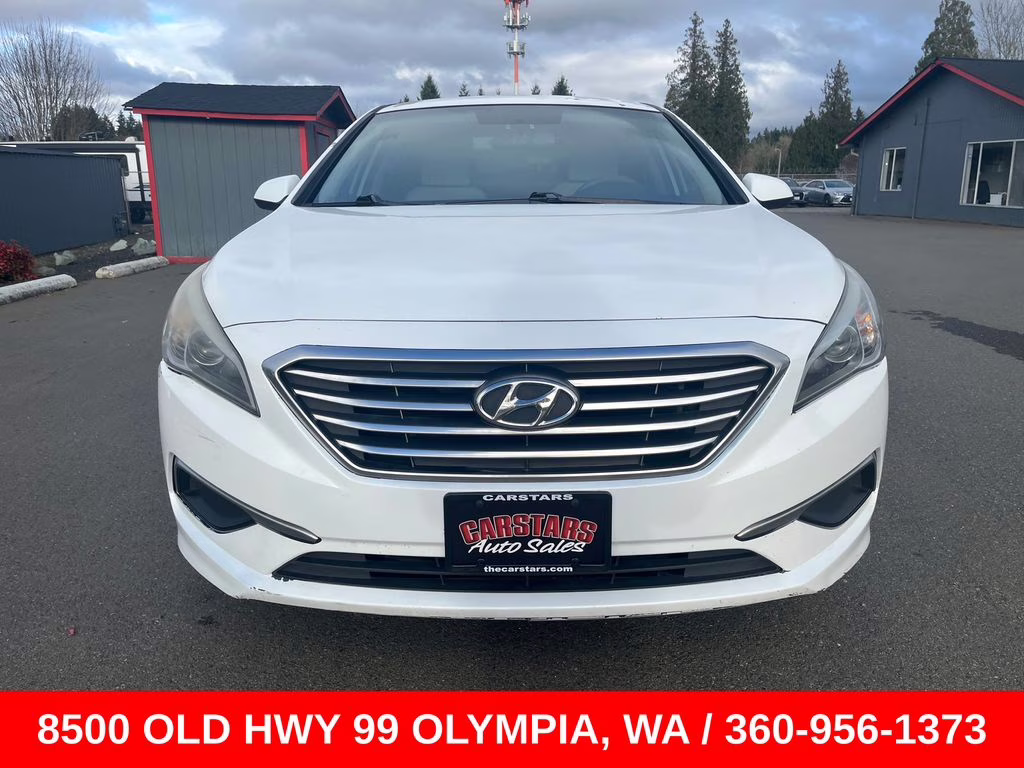 2017 Quartz White Pearl Hyundai Sonata Base FWD Sedan