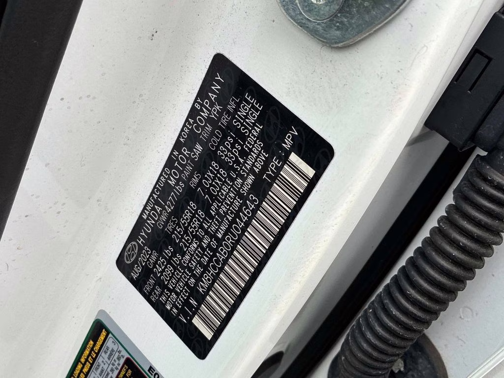 2024 Atlas White Hyundai Kona SEL AWD SUV