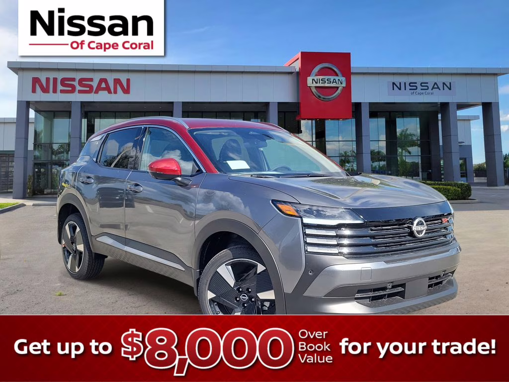 2026 Gun Metallic/Scarlet Ember Tintcoat Nissan Kicks SR FWD SUV