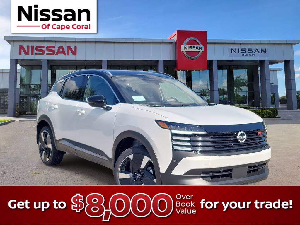 2026 Aspen White/Super Black Nissan Kicks SR FWD SUV
