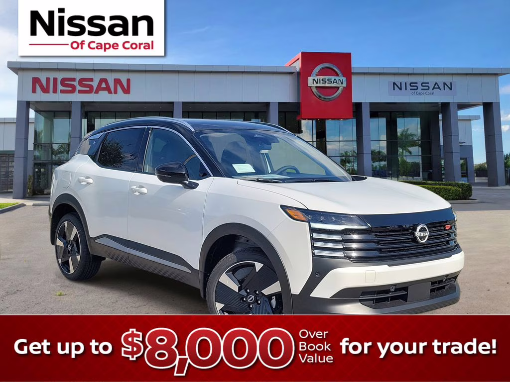 2026 Aspen White/Super Black Nissan Kicks SR FWD SUV