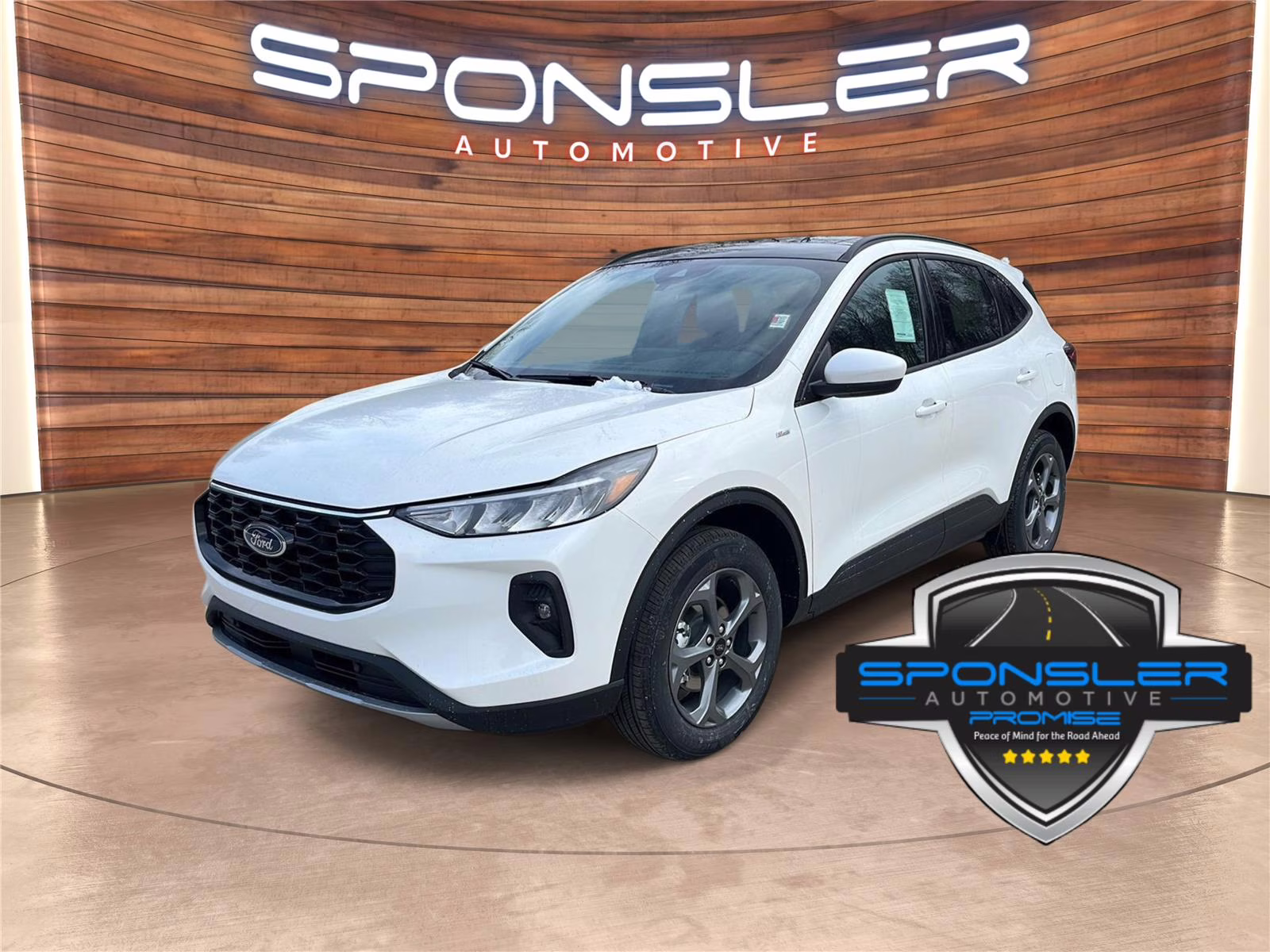 2026 Star White Metallic Tri-Coat Ford Escape ST-Line Select AWD SUV