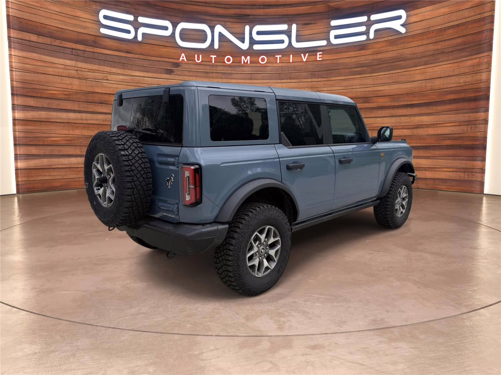 2025 Azure Gray Metallic Tri-Coat Ford Bronco Badlands 4X4 SUV
