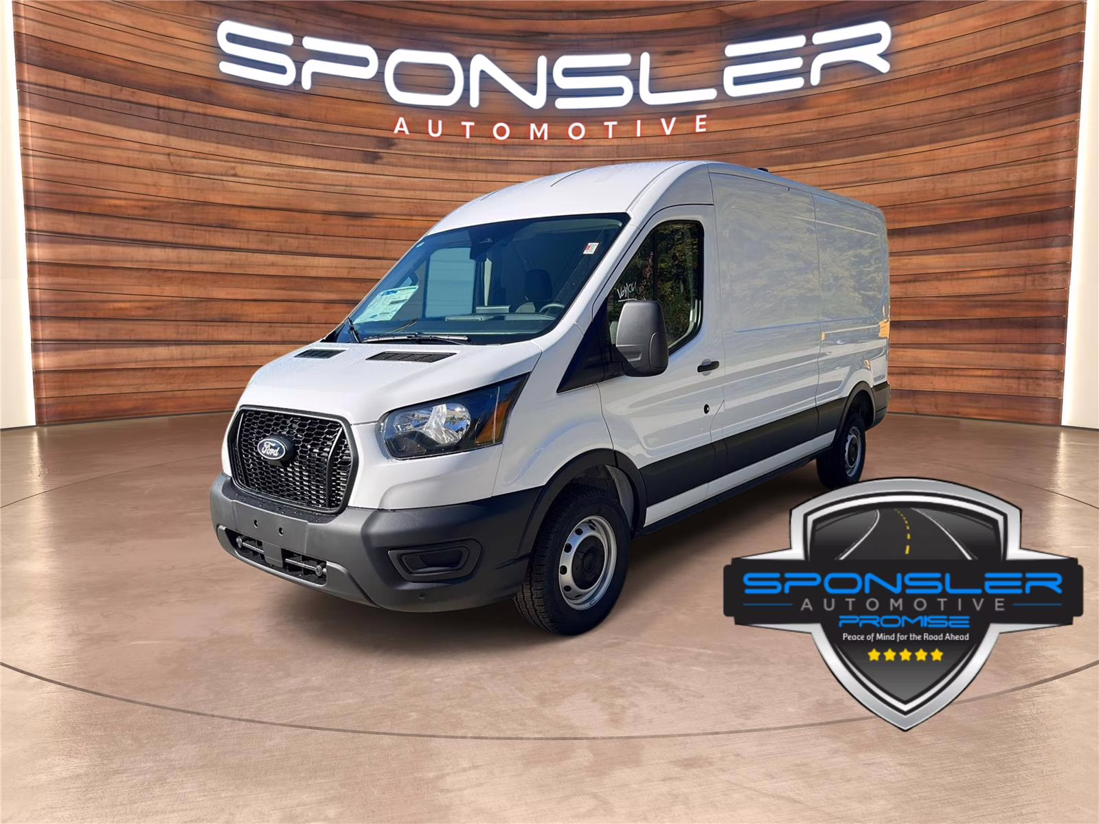 2026 Oxford White Ford Transit Cargo Van MED. ROOF, RWD RWD Van