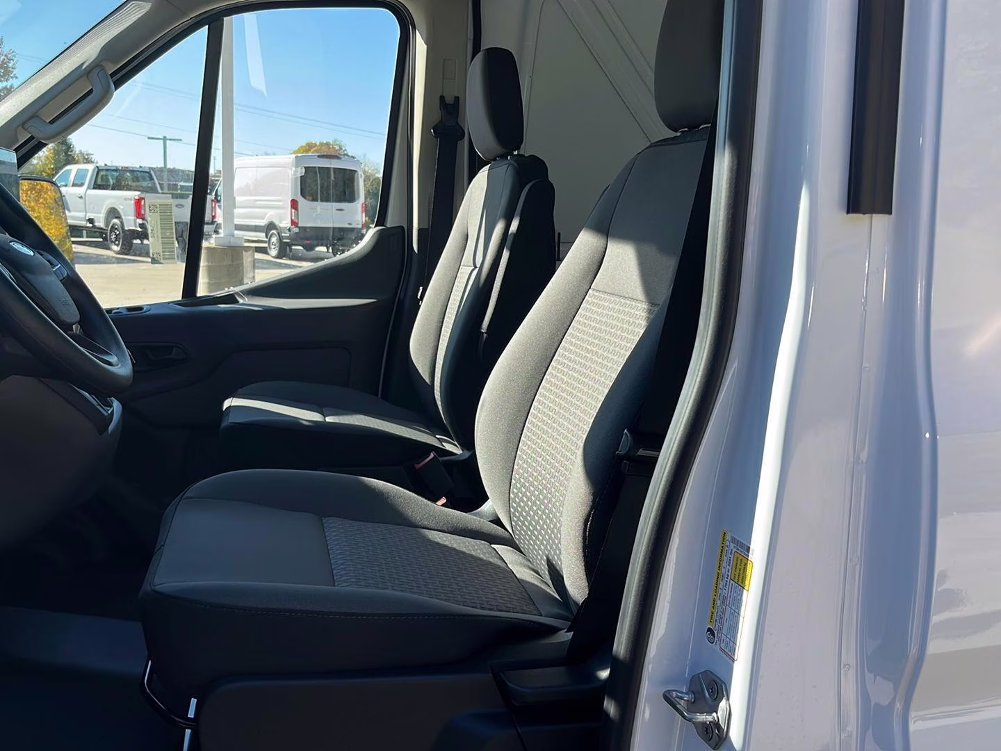 2026 Oxford White Ford Transit Cargo Van MED. ROOF, RWD RWD Van