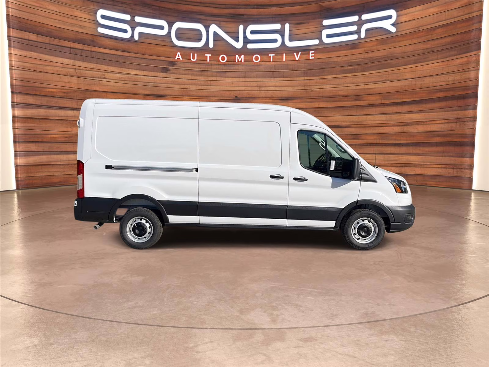 2026 Oxford White Ford Transit Cargo Van MED. ROOF, RWD RWD Van