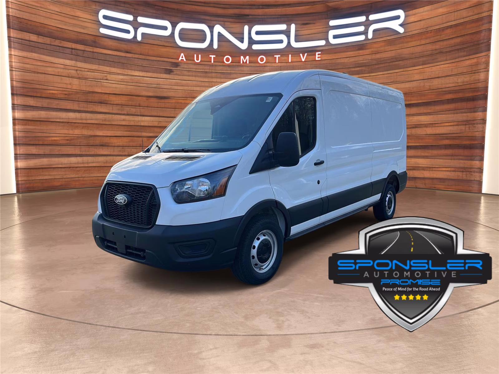 2026 Oxford White Ford Transit Cargo Van MED. ROOF, RWD RWD Van