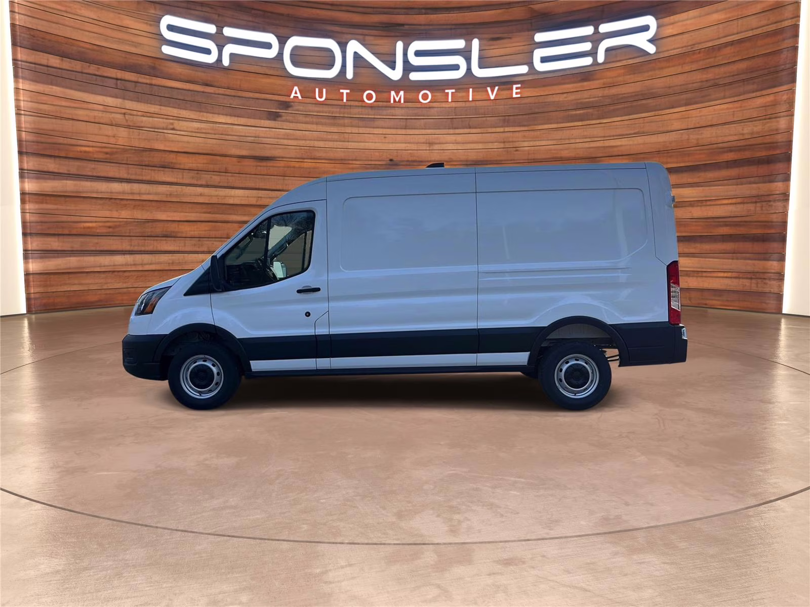 2026 Oxford White Ford Transit Cargo Van MED. ROOF, RWD RWD Van