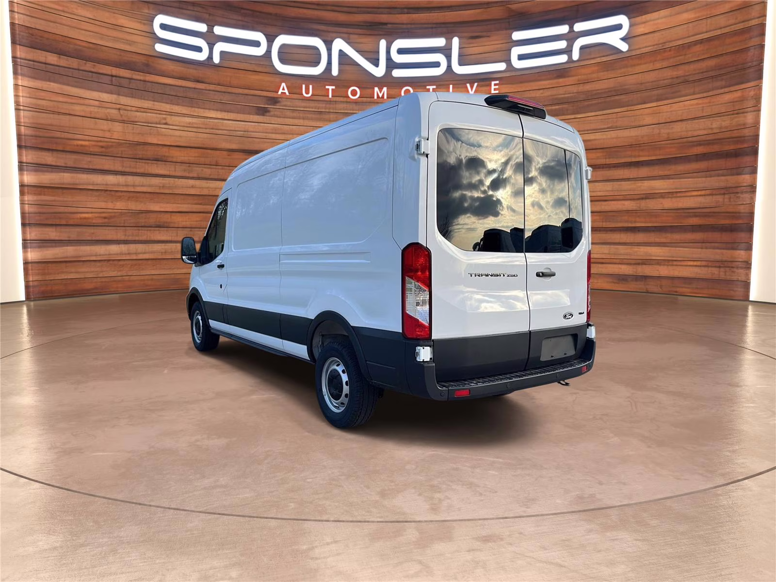 2026 Oxford White Ford Transit Cargo Van MED. ROOF, RWD RWD Van