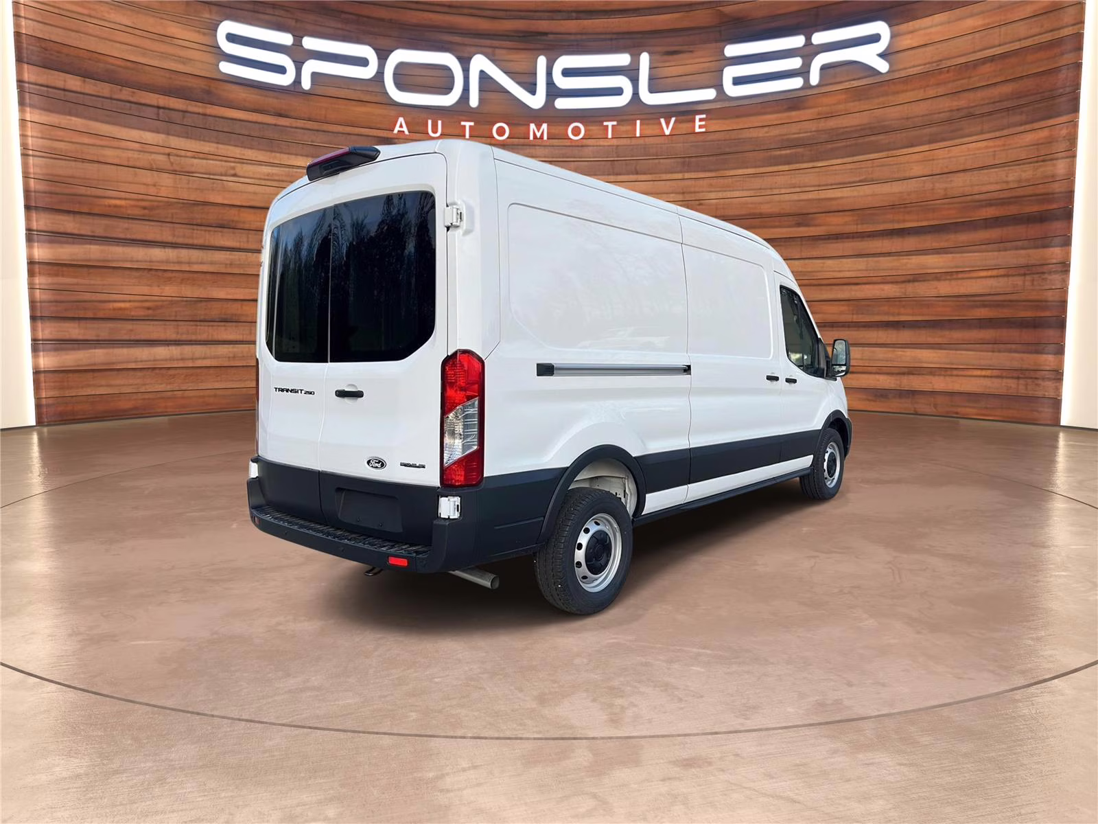 2026 Oxford White Ford Transit Cargo Van MED. ROOF, RWD RWD Van