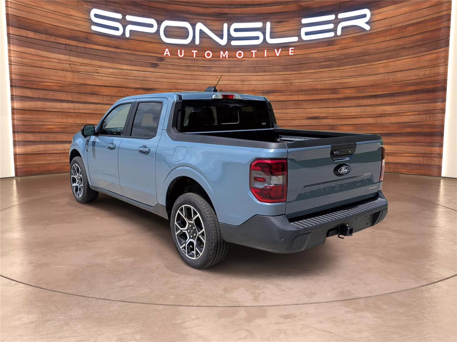 2025 Azure Gray Metallic Tri-Coat Ford Maverick LARIAT AWD Truck