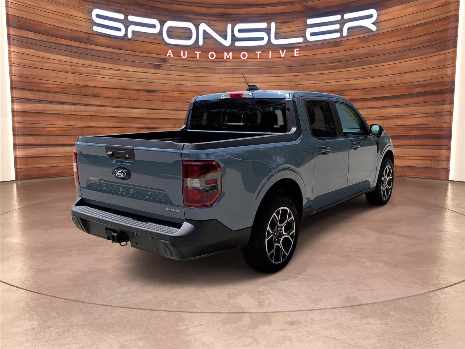 2025 Azure Gray Metallic Tri-Coat Ford Maverick LARIAT AWD Truck