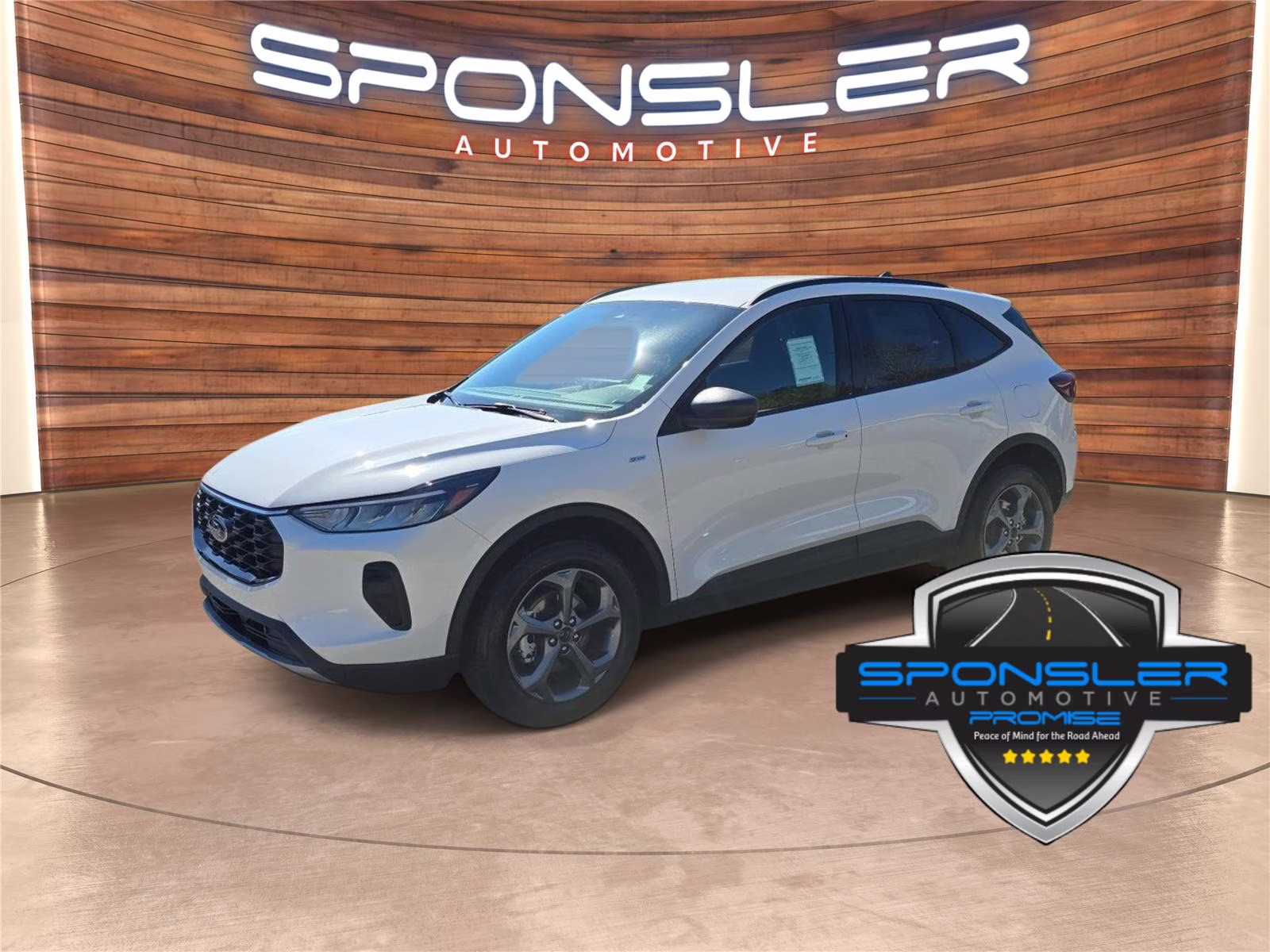 2026 Star White Metallic Tri-Coat Ford Escape ST-Line AWD SUV