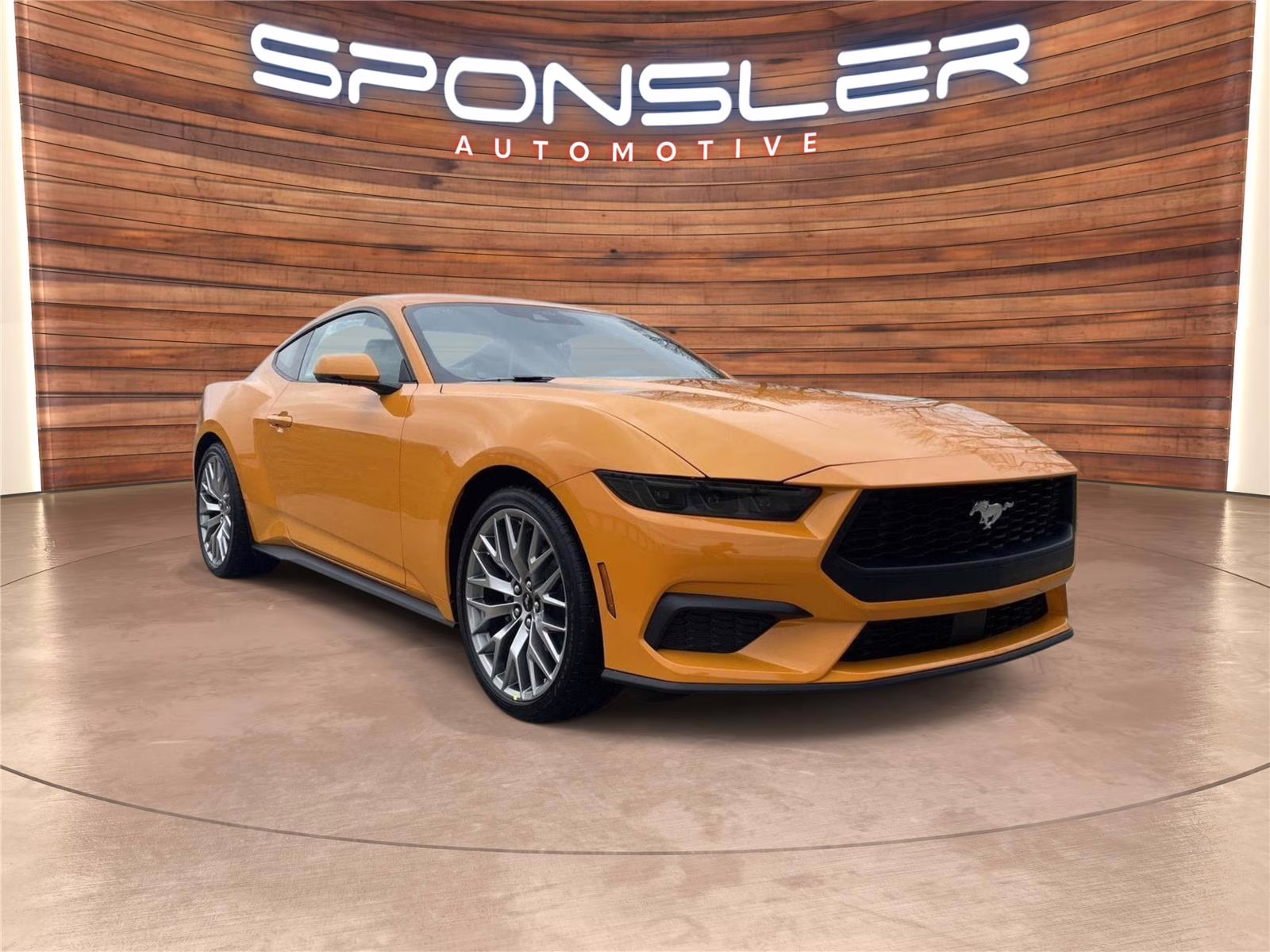 2026 Orange Fury Metallic Tri-Coat Ford Mustang EcoBoost RWD Fastback