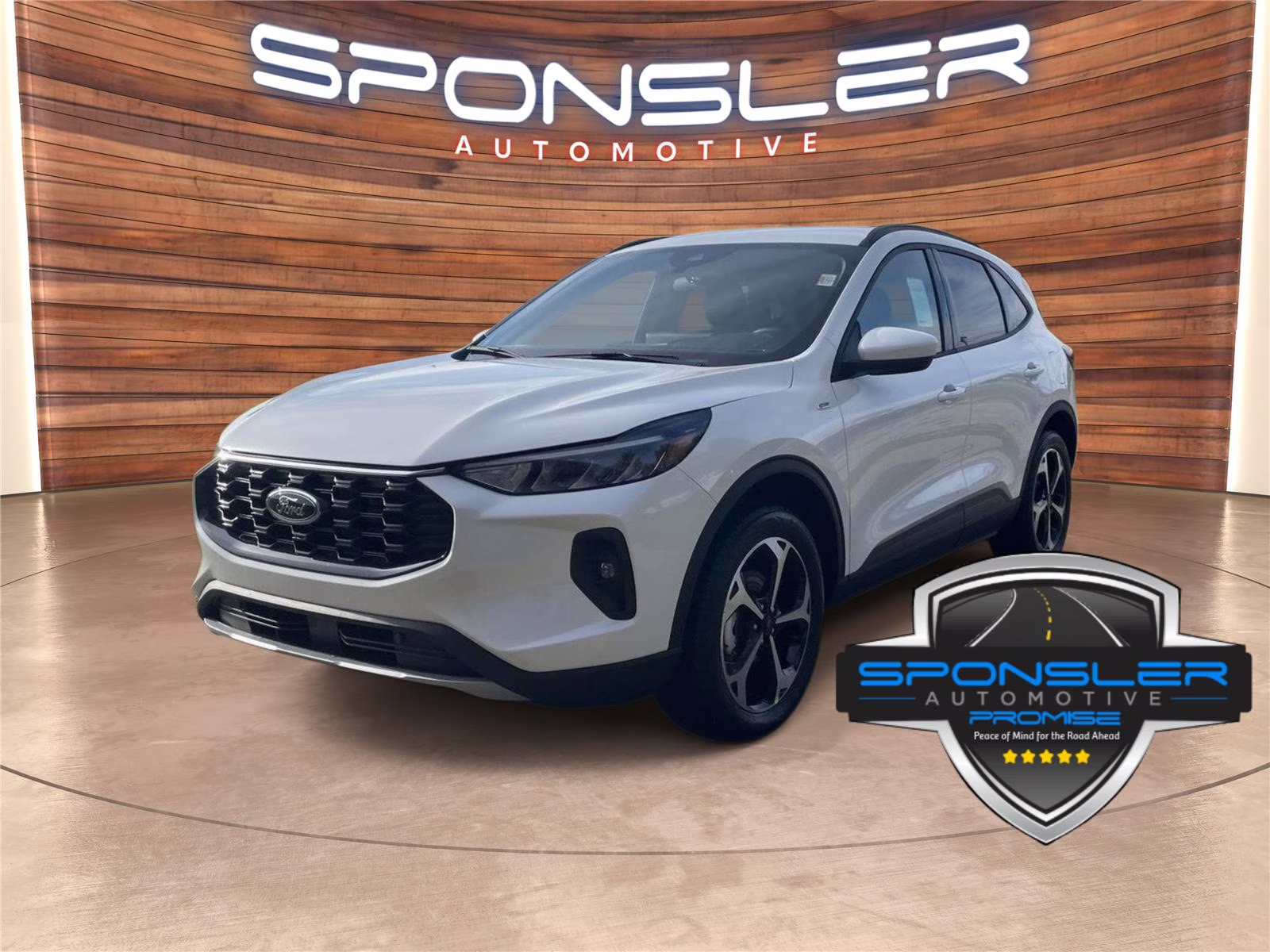 2026 Star White Metallic Tri-Coat Ford Escape ST-Line Select AWD SUV