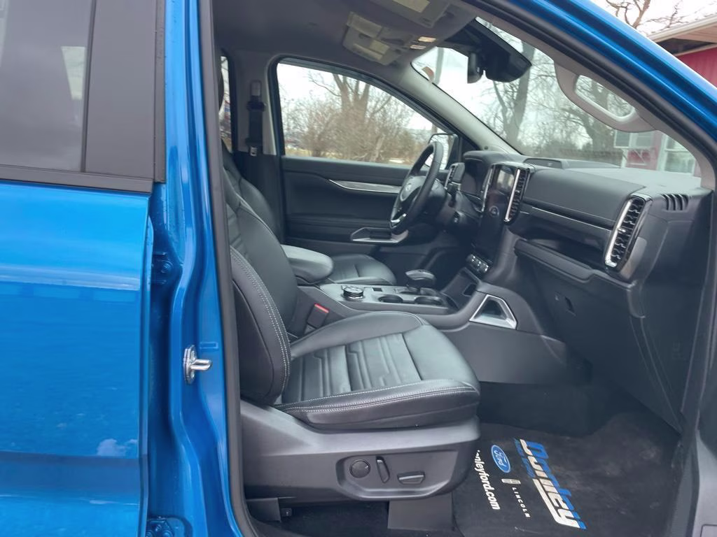 2024 Velocity Blue Ford Ranger LARIAT 4X4 Truck