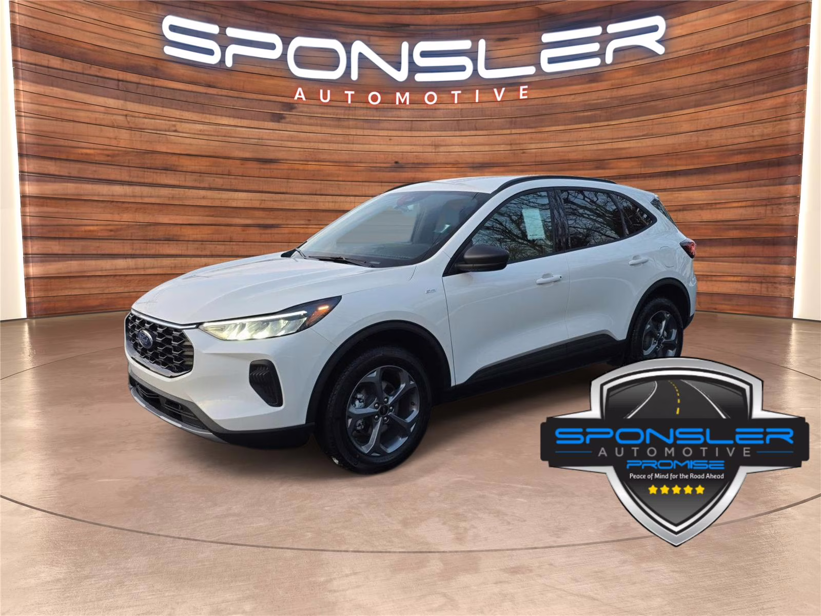 2026 Star White Metallic Tri-Coat Ford Escape ST-Line AWD SUV